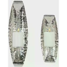 Litton Lane Contemporary Candle Wall Sconce Set of 2 Candle Holder 2