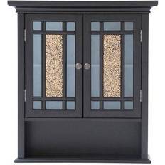 Black Cabinets Elegant Home Fashions Windsor Wall Cabinet