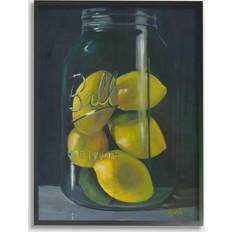 Stupell Industries Lemon Fruit Still Life Painting Framed Art 30x24"