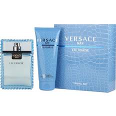 Versace Men Gift Boxes Versace Man Eau Fraiche Travel Set EdT 100ml + Shower Gel 100ml
