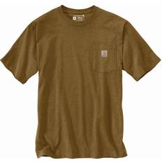 Carhartt Tops Carhartt Men's K87 Pocket T-shirt - Oiled Walnut Heather