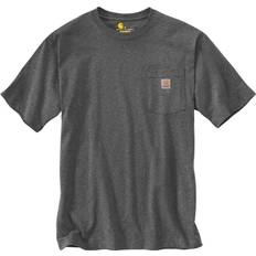 Men Tops Carhartt Men's Workwear Pocket T-Shirt Knit Tops Carbon/Heather