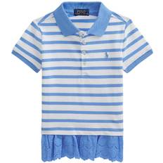 Ralph Lauren Poloshirts Ralph Lauren Girls' striped shirt with frill, Blue