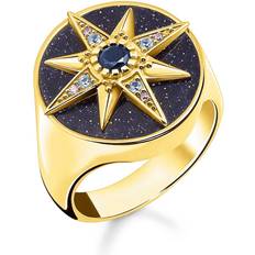 Damen Ringe Thomas Sabo Ring Royalty star with stones multicoloured TR2367-963-7-54