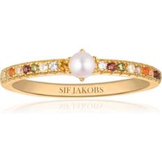 Sif Jakobs Ellera Perla Uno Ring - Gold/Pearl/Multicolour