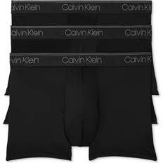 Calvin Klein Low Rise Microfiber Trunks 3-pack - Black • Price »