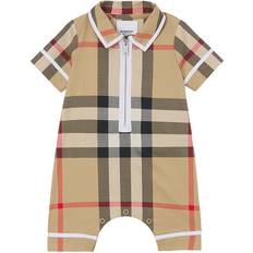 Playsuits Burberry Kids Gus Check - Archive Beige Check
