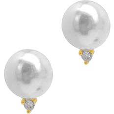 Gold - Pearl Earrings Adornia Imitation Earrings - Gold/Pearl/Transparent