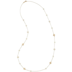 Tory Burch Kira Pearl Necklace - Gold/White • Price »