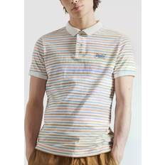 Superdry Organic Cotton Vintage Stripe Jersey Polo Shirts