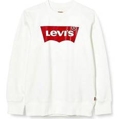 Hvite Collegegensere Levi's Kid's Batwing Crewneck Sweatshirt - White