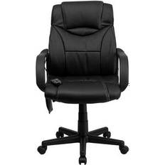 Adjustable Seat - Armrests Office Chairs Flash Furniture Executive Office Chair 37"