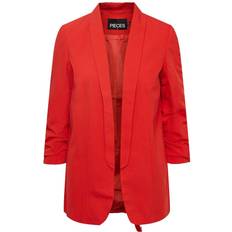 Dame - Røde Dressjakker Pieces Bosella Blazer - High Risk Red