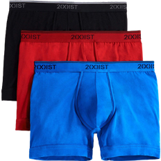 2(X)IST Cotton Stretch Boxer 3-pack - Scotts Red/Skydiver/Black