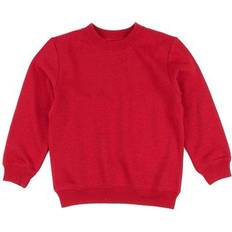 Leveret Classic Solid Color Pullover Sweatshirt - Red (29415186858058)