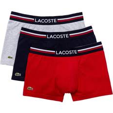 Grau Unterhosen Lacoste Iconic Stretch Trunk Boxer Shorts 3-pack