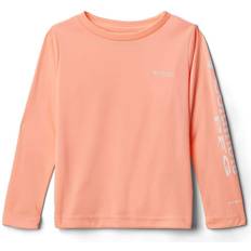 M T-shirts Children's Clothing Columbia Girl's PFG Tidal Long Sleeve T-shirt - Tiki Pink