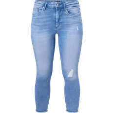 Damen - Gelb Jeans Only Carmakoma Jeans carWilly Life Reg Sk Ankle Raw Rea434