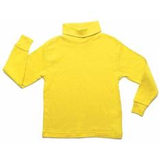 Turtlenecks Children's Clothing Leveret Cotton Boho Turtleneck Shirts - Mustard Yellow (32453066915914)