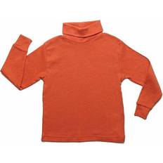 Turtlenecks Children's Clothing Leveret Cotton Boho Turtleneck Shirts - Rust Orange (32453066588234)