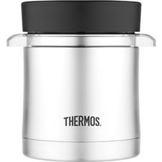 Food Thermoses Thermos Stainless Steel Food w/Micro Container,12oz.,Stainless Steel/Black Food Thermos
