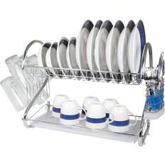Better Chef Red 2-Tier 22 Chrome Plated Dish Rack