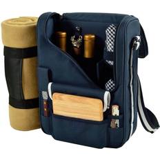 Picnic at Ascot Wine & Cheese Cooler Bag with Wine Glasses & Blanket