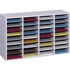 Assortment Boxes SAFCO Literature Org,Wood,Adjustable,36,Grey