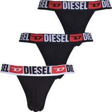 Diesel Unterwäsche Diesel Jeans Red Logo Jockstraps 3-pack - Black