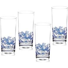 Drink Glasses Spode Blue Italian Highballs, Set of 4 Drink Glass