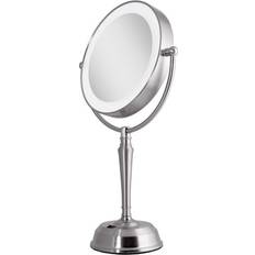 Makeup Mirrors Zadro Rechargeable Cordless LED Lighted Vanity Satin Nickel one-size