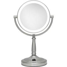 Makeup Mirrors Zadro Cordless Dual-Sided LED Lighted Vanity Mirror 10X/1X LEDMV410 Mens Makeup Mirror