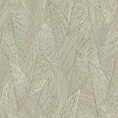 Easy-up Wallpaper RoomMates RMK12111WP Woven Reed Stitch Peel & Stick Wallpaper, Brown & Taupe