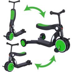 4488GR 3-in-1 Tricycle, Scooter & Balance Bike, Green