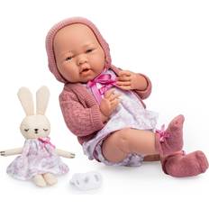 Real doll JC Toys La Newborn ROYAL Collection 15in Real Girl Baby Doll -Pink Set