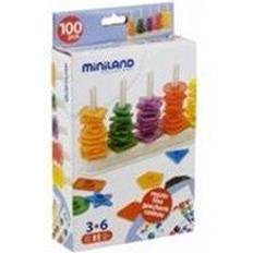 Plastic Abacus Miniland 95270 Abacolor Shapes (100 pieces)