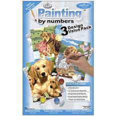 Toys Crafts & Sewing Junior Small Paint By Number Kit 8.75X11.75 3/Pkg Dogs