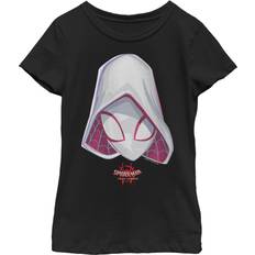 Buttons T-shirts Children's Clothing Fifth Sun Marvel Big Girl's Spider-Gwen Spiderverse Mask Short Sleeve T-Shirt