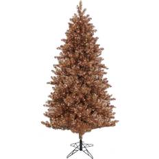 National Tree Company 7.5 ft. Pre-Lit Christmas Rose Gold Metallic Christmas Tree 90"