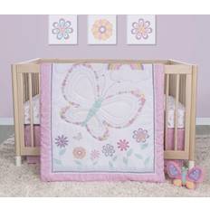 Sammy & Lou Floral Butterfly 4-Piece Crib Bedding Set