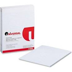 Universal Glue Top Writing Pads, Wide Rule, Letter, White, 50-Sheet Pads/Pack, Dozen