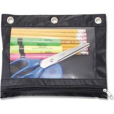 Pencil Case Binder Pouch for Pencil,Black Clear