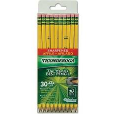 Graphite Pencils Dixon Ticonderoga Pre-Sharpened Pencil, #2, Yellow Barrel 30/Pack