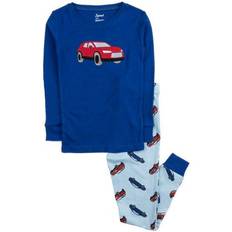 Leveret Cotton Vehicles Pajamas - Car Blue