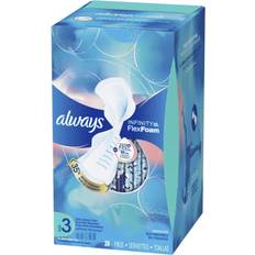 Always Menstrual Pads Always Infinity FlexFoam Size 3 Pads with Wings Unscented Extra Heavy Flow 28-pack