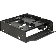 DeLock Mounting Frame 5.25 Inch for 4x 2.5 Inch HDD/SSD Plastic Black