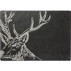Just Slate JS/CB/R/S Stag Cheese Board, Black Käseplatte