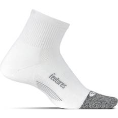 Feetures Elite Ultra Light Quarter Socks - White