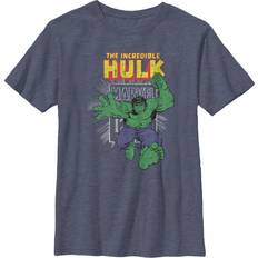 Fifth Sun Boy Marvel Hulk Comic Book Cent Graphic Tee Heather