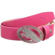 Dame - Hvite Belte Puma Womens/Ladies Regent Fitted Leather Belt (Pink)